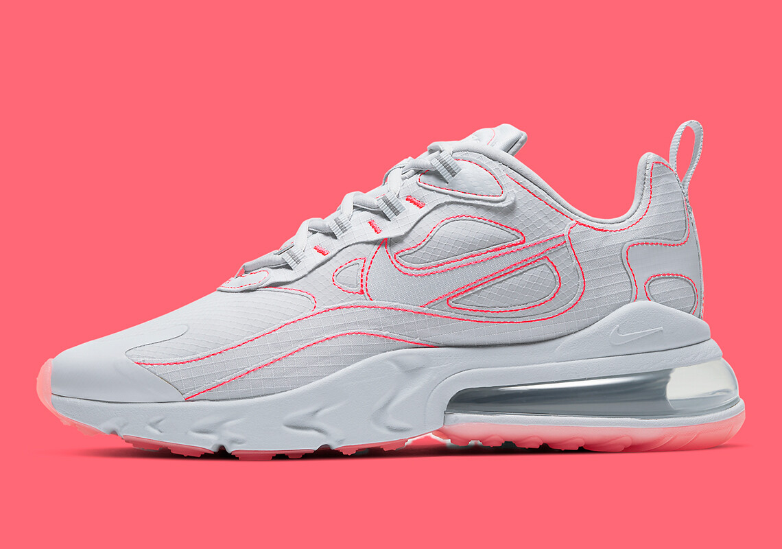 

Nike Air Max 270 React SP White Flash Crimson Red Grey CQ6549-100 мужские ретро, Multicolor, Nike Air Max 270 React