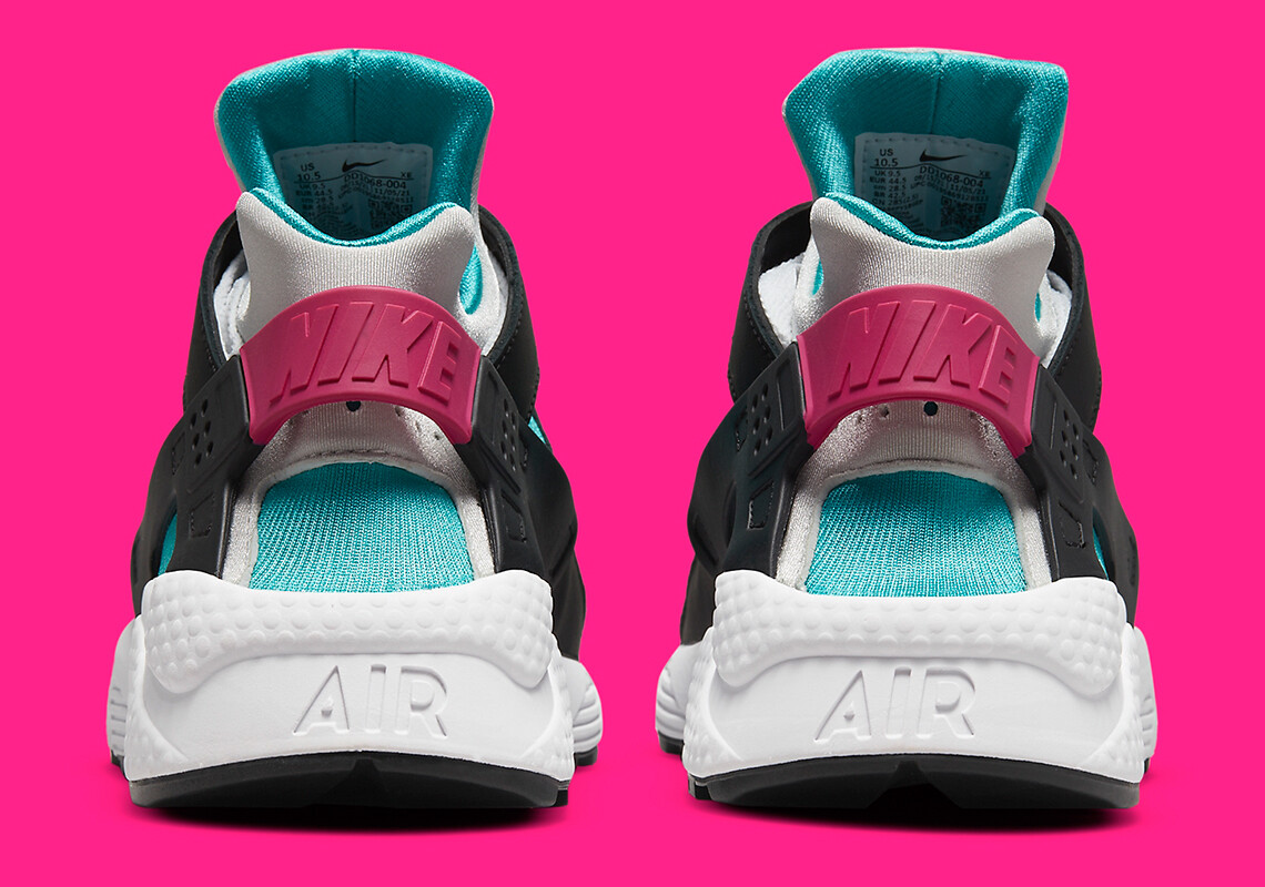 

Мужские кроссовки Nike Air Huarache Run South Beach Miami White Pink Teal DD1068-004, размер 8, Multicolor, Nike Air Huarache Run