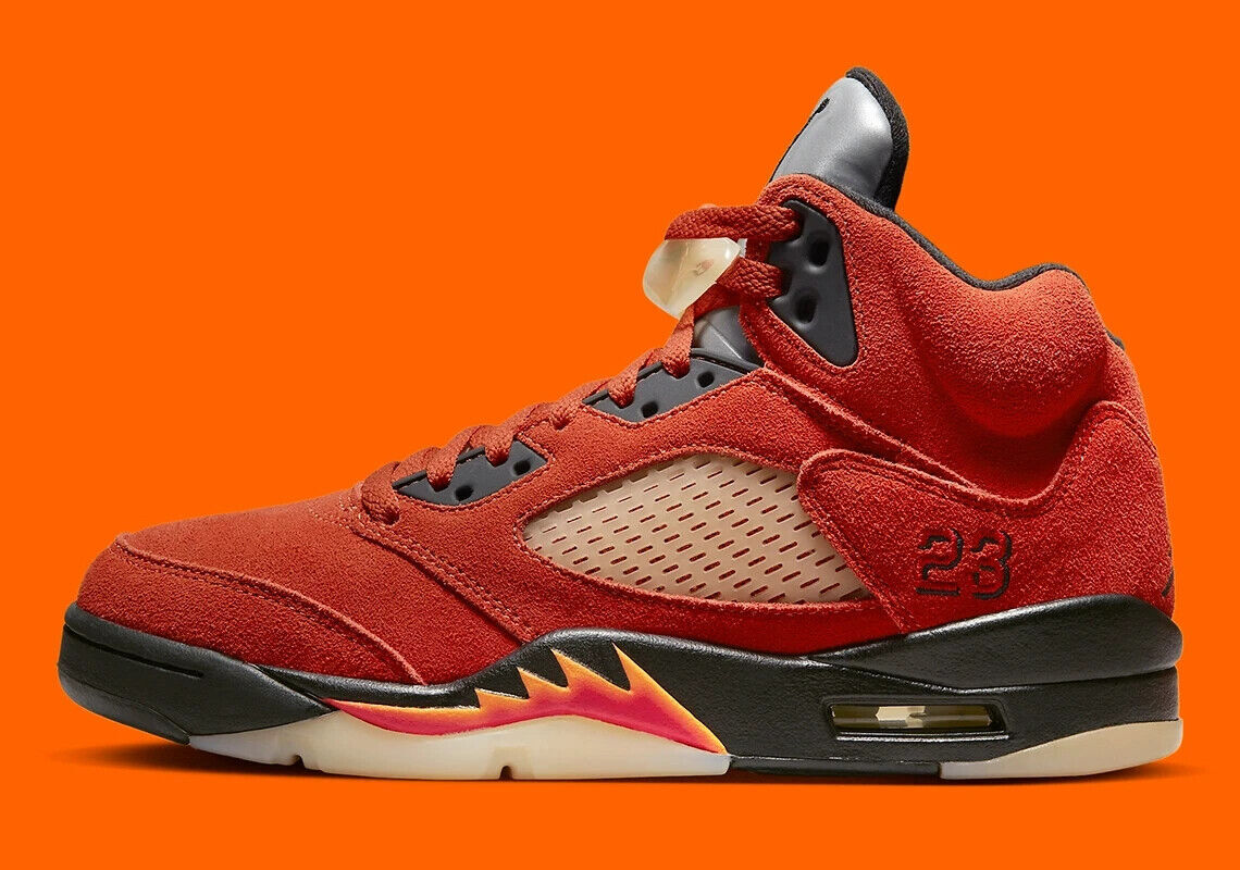 Женские кроссовки Nike Air Jordan 5 Retro Dunk on Mars Red Black DD9336-800 новые