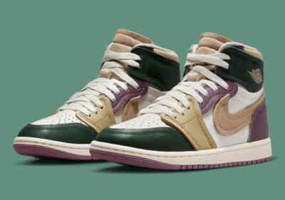Nike Air Jordan 1 High MM ''Galactic Jade/Sail/Sky J Mauve/Desert''  Women's Shoes