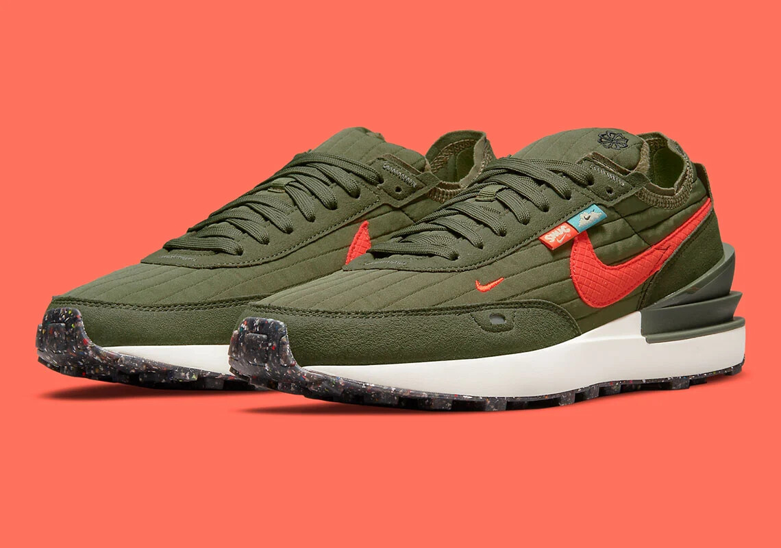 

Мужские кроссовки Nike Waffle One Premium DC8890-200 US6-12, Зеленый, Nike Waffle One