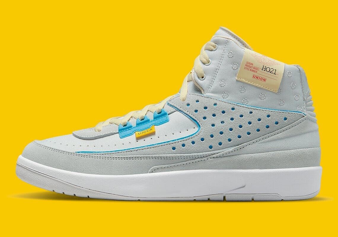 

UNION × Nike Air Jordan 2 Grey Fog DN3802-001 Кроссовки мужские US6-12, Серый, Air Jordan 2