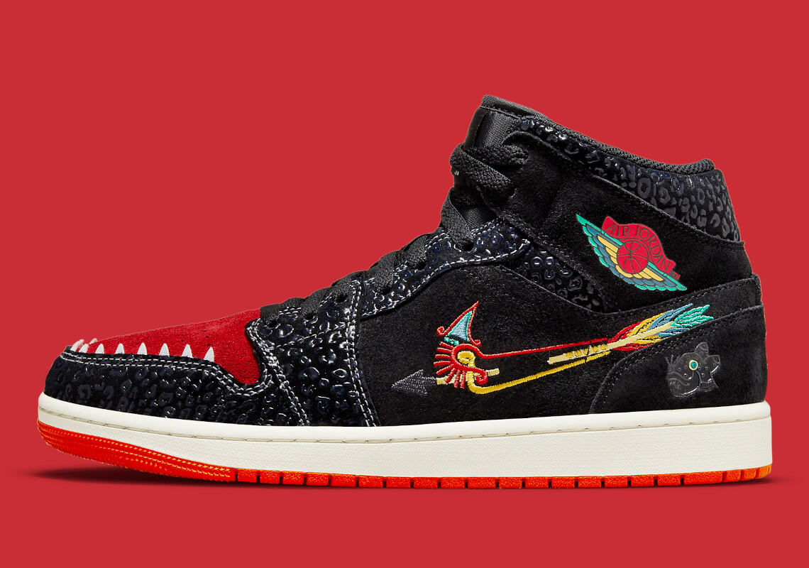 

Мужские кроссовки Nike Air Jordan 1 Mid -#39;-#39;Siempre Familia-#39;-#39; DN4904-001 US6-12, Черный, Air Jordan 1 Mid