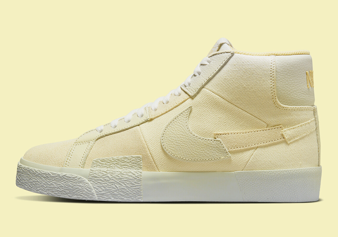 

Мужские кроссовки Nike SB Zoom Blazer Mid PRM Lemon Wash Yellow DR9087-700 sz 12, Желтый, Nike Blazer