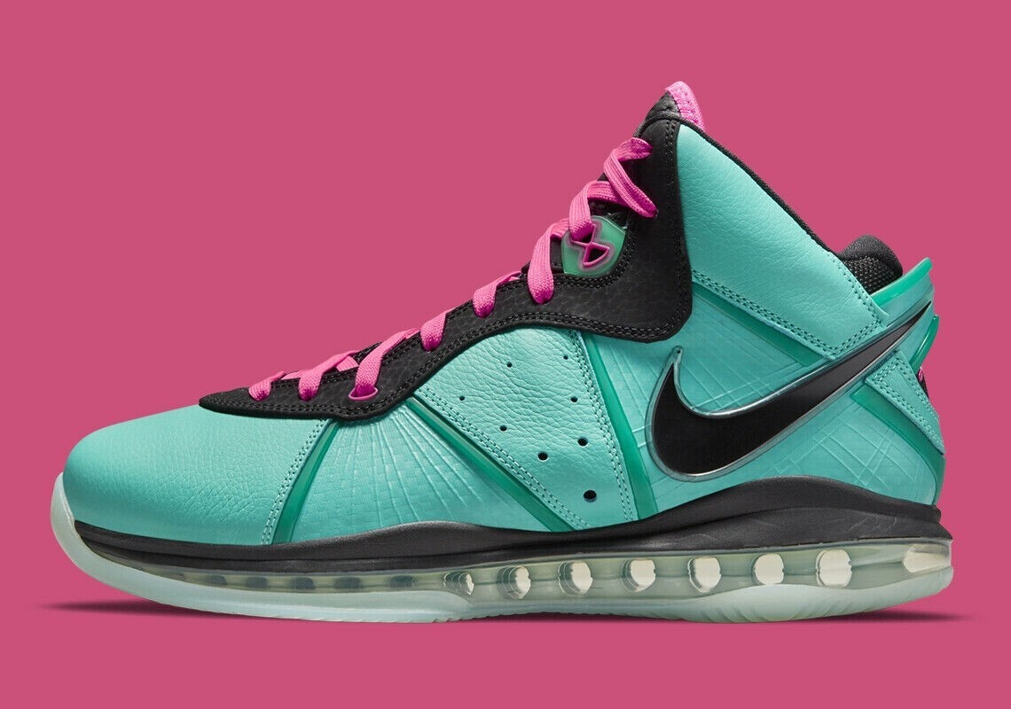 

Мужские кроссовки Nike Lebron 8 VIII South Beach 2021 CZ0328-400, размер 7, Multicolor, Nike Lebron 8