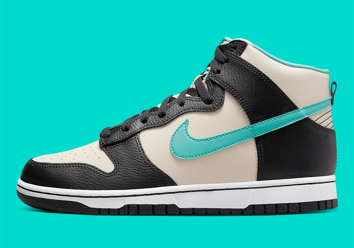 

Мужские кроссовки Nike Dunk High Retro EMB «Жемчужно-белый и мытый бирюзовый» DO9455-200 US6-12, Золотой, Nike Dunk High