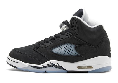 Big Kids Jordan 5 Retro Moonlight Black/Cool Grey-White (440888 011) — 3,5