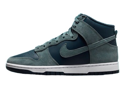 

Мужские кроссовки Nike Dunk Hi Retro Premium Armory темно-синие/минерально-сланцевые (DQ7679 400), Armory navy/mineral slate