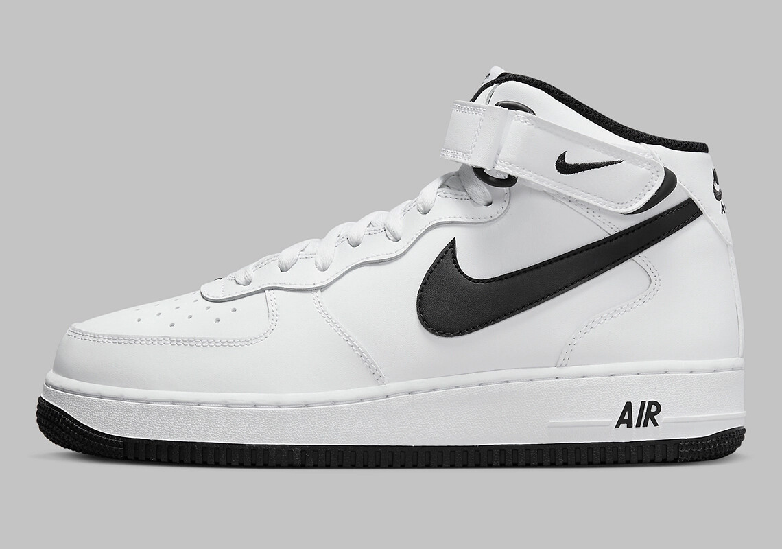 Nike Air Force 1 Mid '07 Shoes White Black DV0806-101 Men's Multi Size NEW