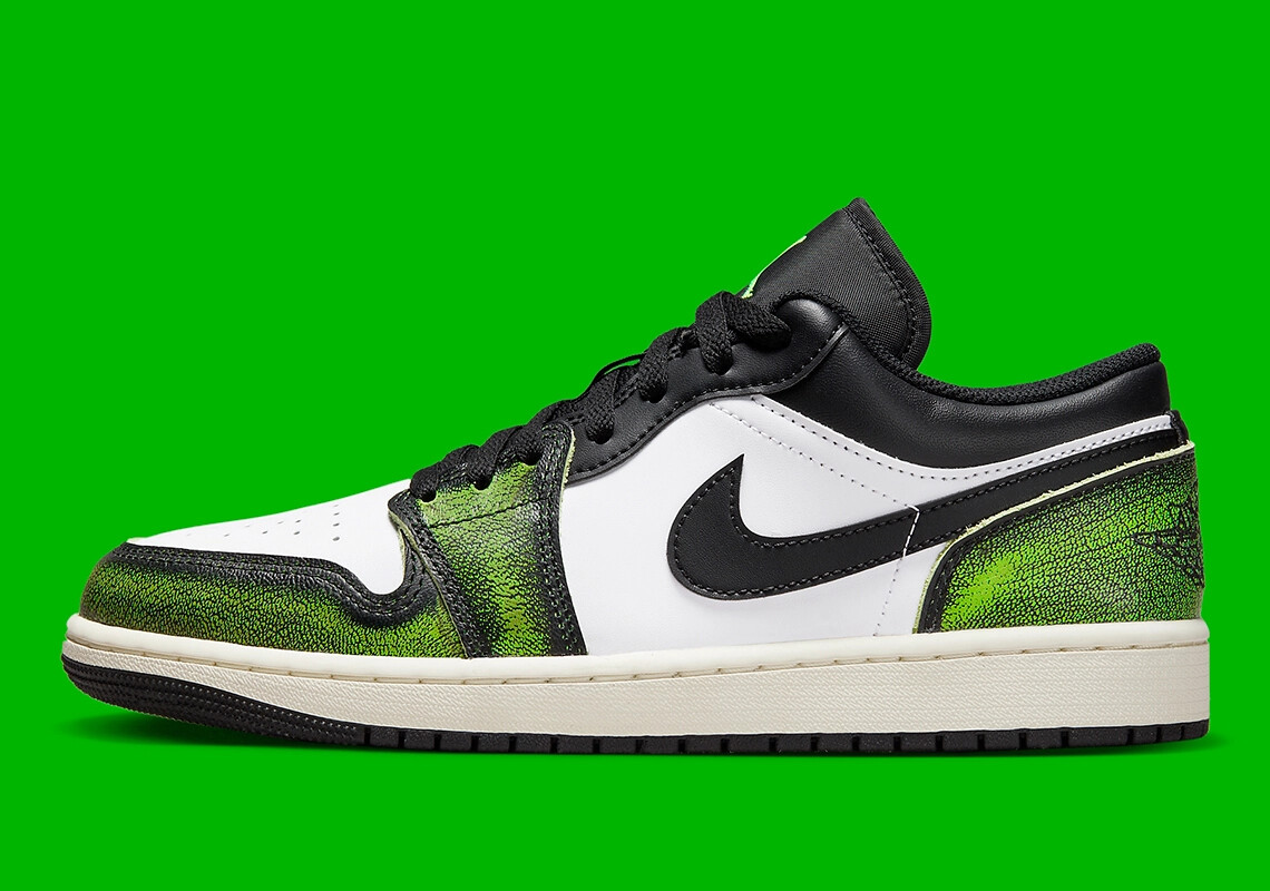 

Мужские кроссовки Nike Air Jordan 1 Low Wear Away DN3705-003 US6-12, Черный, Air Jordan 1 Low