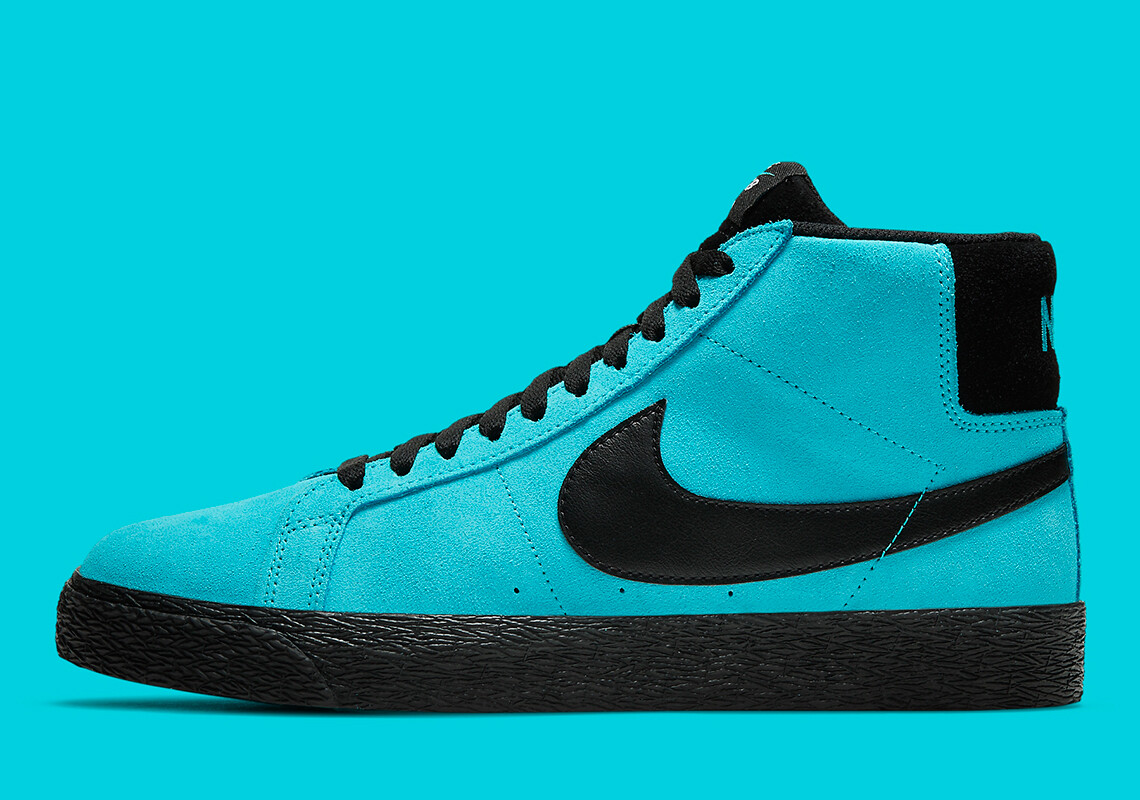 

NIKE SB ZOOM BLAZER MID BALTIC BLUE 864349-400 Кроссовки мужские US6-12, Синий, Nike Sb Blazer Zoom