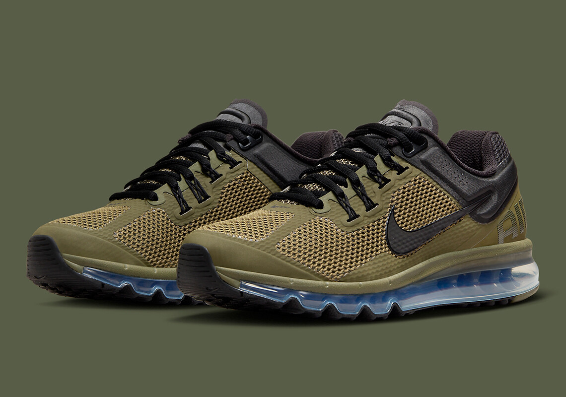 Nike Air Max 2013 Medium Olive Green Black FZ3156-222 sz 8