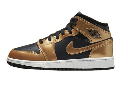 

Jordan 1 Mid SE Black/Metallic Gold-White (DR6967 071)