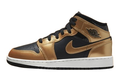 Jordan 1 Mid SE Black/Metallic Gold-White (DR6967 071)