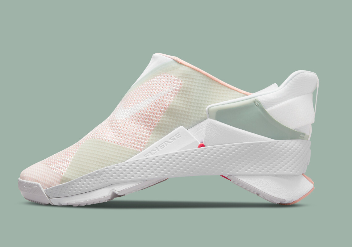

Мужские кроссовки Nike Go Flyease Seafoam Summit White Arctic Orange CW5883-102 sz 9, Белый, Nike Go FlyEase