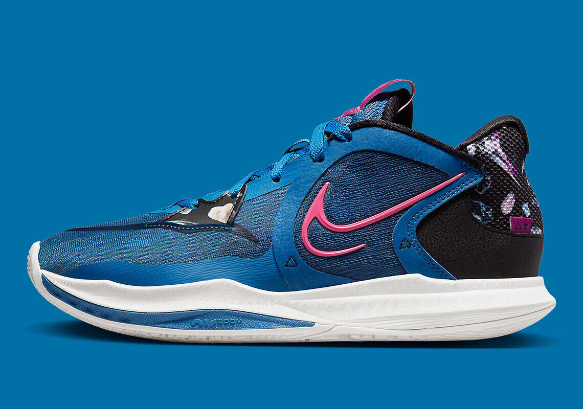 Мужские кроссовки Nike Kyrie Irving Low 5 Dark Marina Blue Pinksicle DJ6012-400, размер 13, новинка, Синий, Nike Kyrie Low