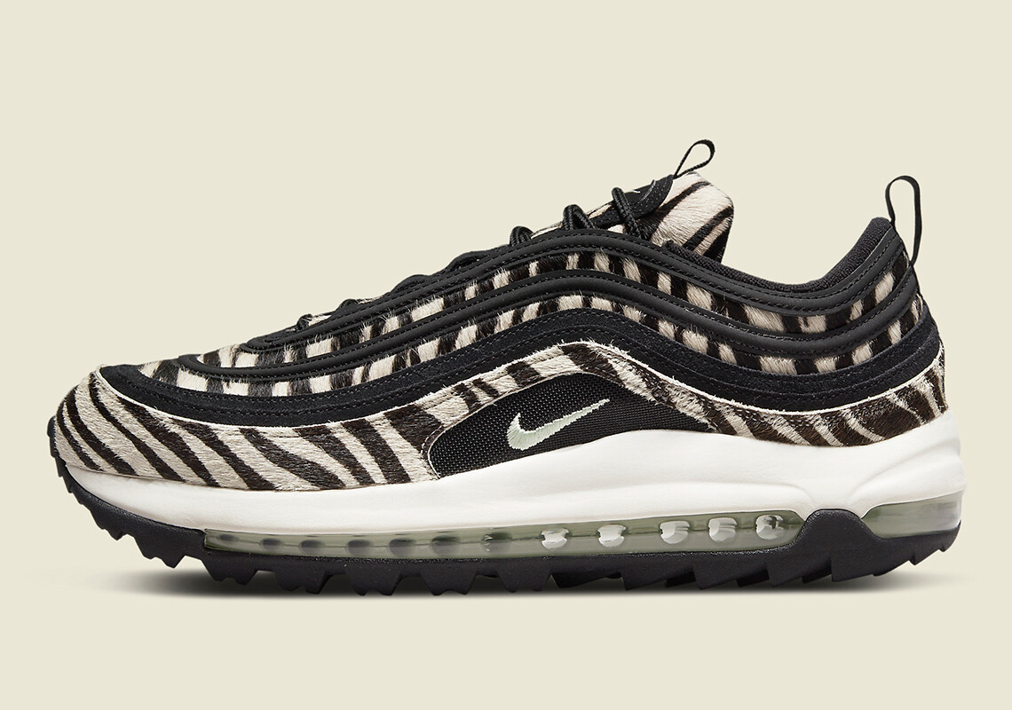 

Мужские кроссовки для гольфа Nike Air Max 97 G NRG Zebra Black Sail Beige Jade DH1313-001, Multicolor, Nike Air Max 97