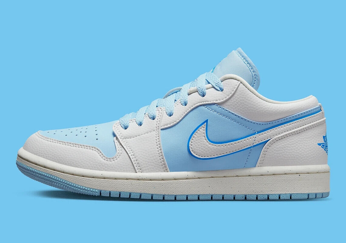 

Кроссовки Nike Air Jordan 1 Low SE Ice Blue DV1299-104 женские, размер, Синий, Nike Air Jordan 1