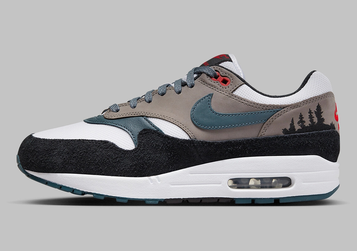

Мужские кроссовки Nike Air Max 1 PRM Escape Treeline синевато-серого цвета FJ0698-100, размер, Multicolor, Nike Air Max 1
