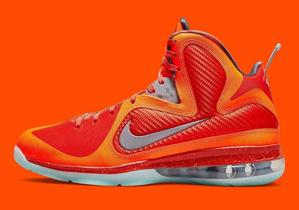 Nike LeBron 9 Big Bang (мужской размер 15) Total Orange Team DH8006-800 Баскетбол