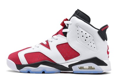 Кроссовки Jordan 6 Retro Carmine White/Carmine-Black для больших детей (384665 106)