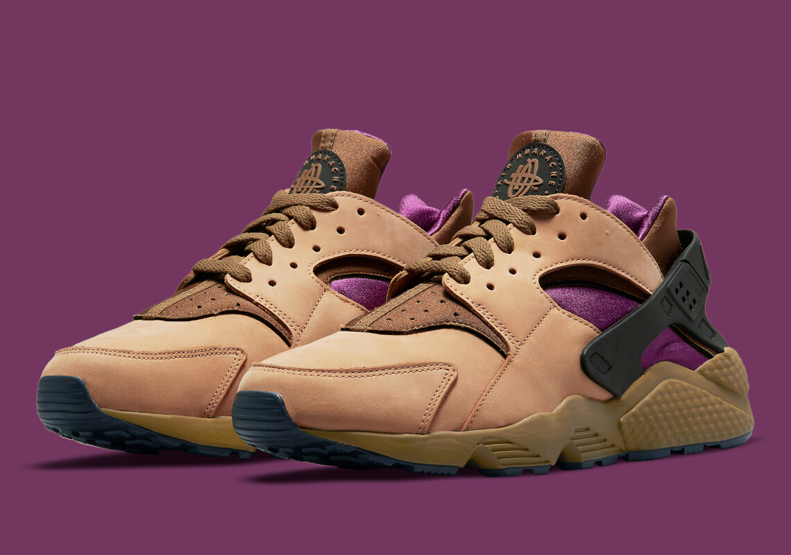 

Мужские кроссовки Nike Air Huarache Run LE Praline Umber Vine коричнево-фиолетовые DH8143-201 размер 9, Коричневый, Nike Air Huarache Run