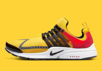 Nike Air Presto Road Race Speed Yellow Red Black CT3550-700 Men's Retro Running