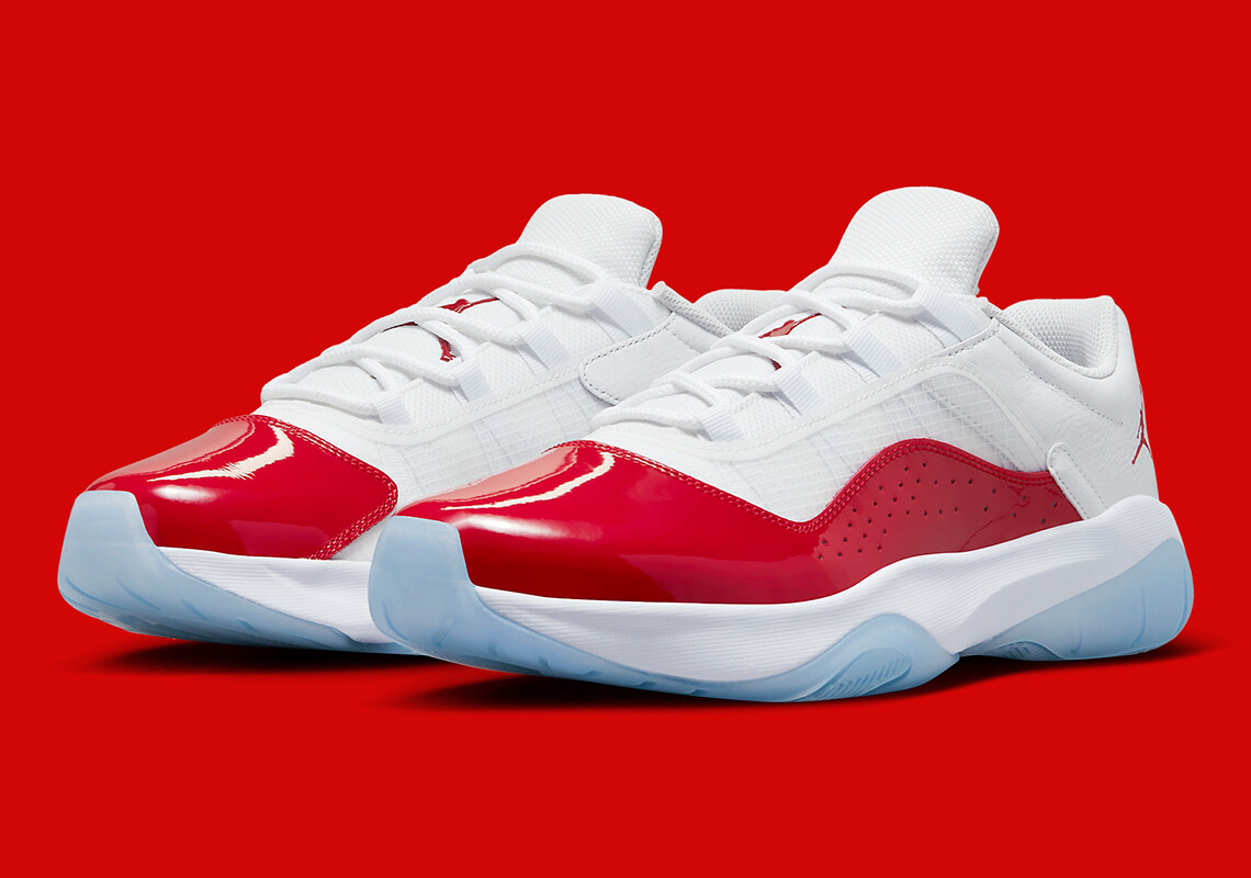 

Мужские кроссовки Nike Air Jordan XI 11 CMFT Low Cherry White Gym Red DN4180-116 sz 13, Красный, Air Jordan 11 Low