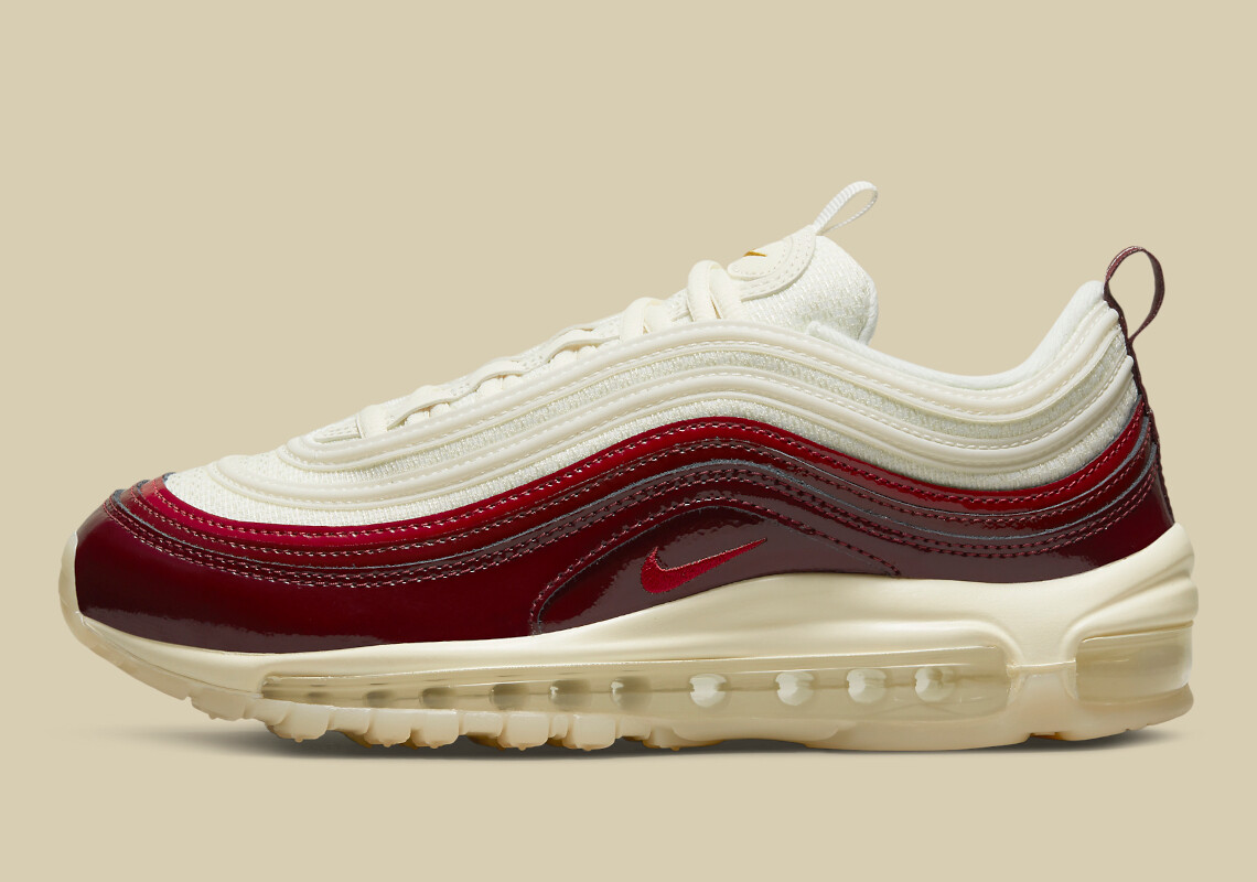 

Женские кроссовки Nike Air Max 97 Dark Beetroot Team Red Sail Pomegranate DQ8582-600, размер 8,5, Красный, Nike Air Max 97