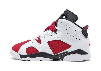 

Кроссовки Little Kids Jordan 6 Retro «Carmine» белые/карминно-черные (384666 106) —, White/carmine-black
