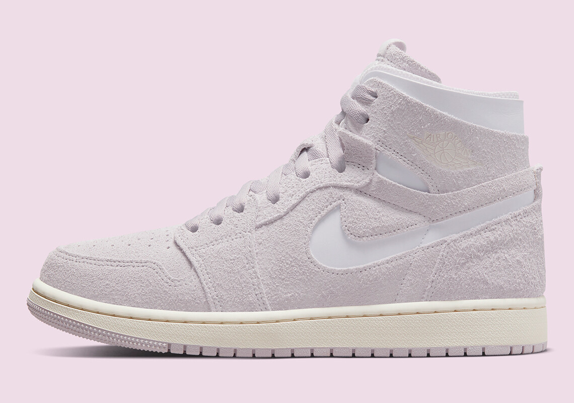 

Женские кроссовки Nike Air Jordan 1 Zoom CMFT Venice Pink Purple Sail CT0979-500 sz 9, Розовый, Air Jordan 1