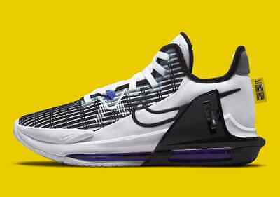 Nike LeBron Witness 6 White Persian Violet Basketball Shoes CZ4052-100 Mens Size