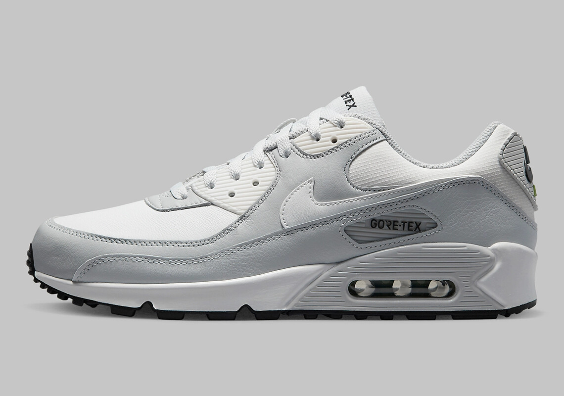 

Мужские кроссовки Nike Air Max 90 GTX Grey Photon Dust White DJ9779-003, Серый, Nike Air Max 90