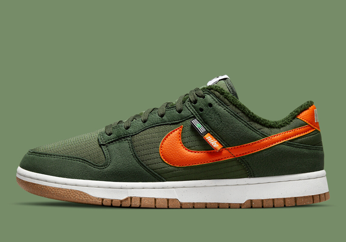 

Мужские кроссовки Nike Dunk Low SE Toasty Sequoia DD3358-300 US6-12, Зеленый, Nike Dunk Low