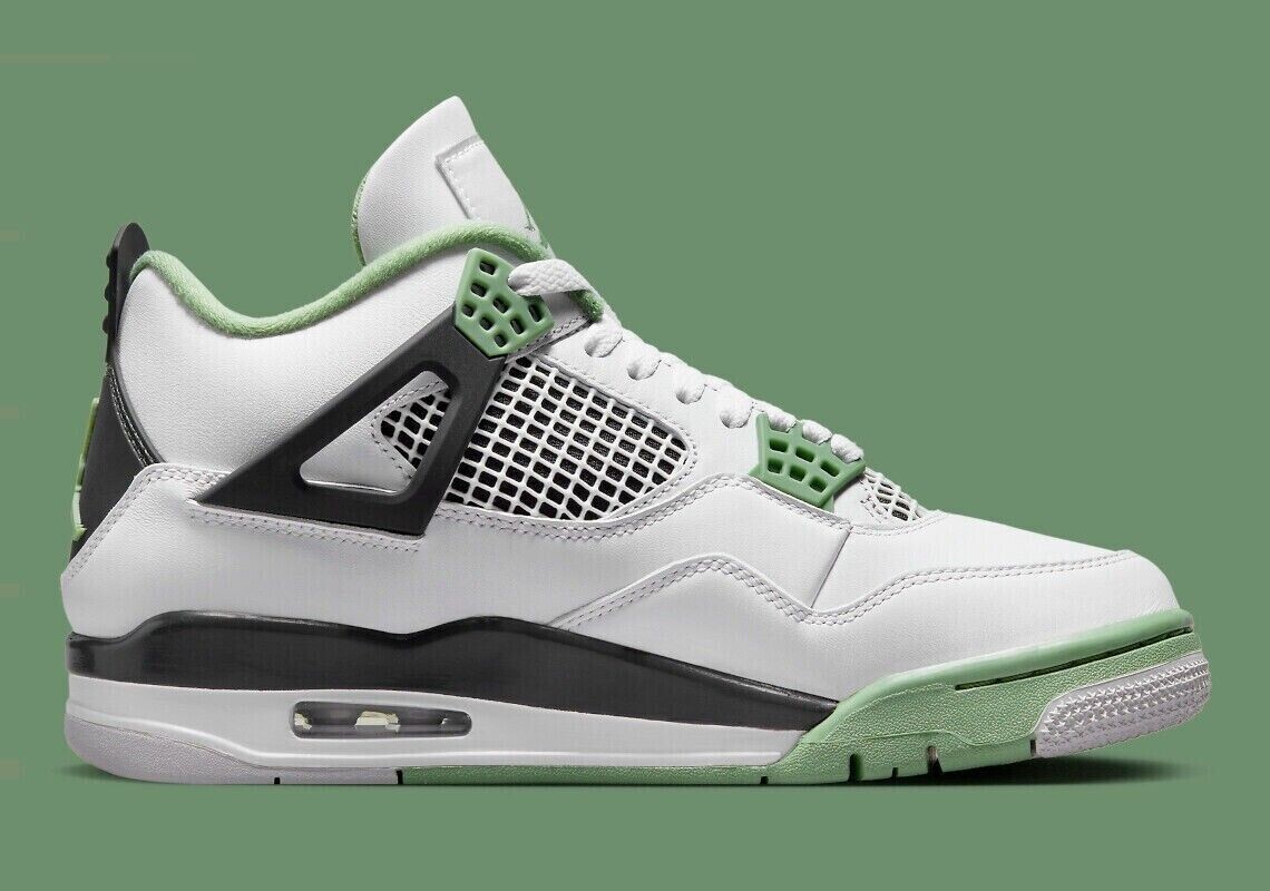 Pre-owned Jordan Nike Air  4 Retro Seafoam Oil Green Aq9129-103 Womens Size 6.5-12