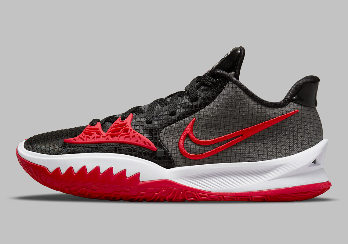 

Nike Kyrie Irving Low 4 TB Black University Red Grey White DA7803-002 Мужские, Красный, Nike Kyrie Low