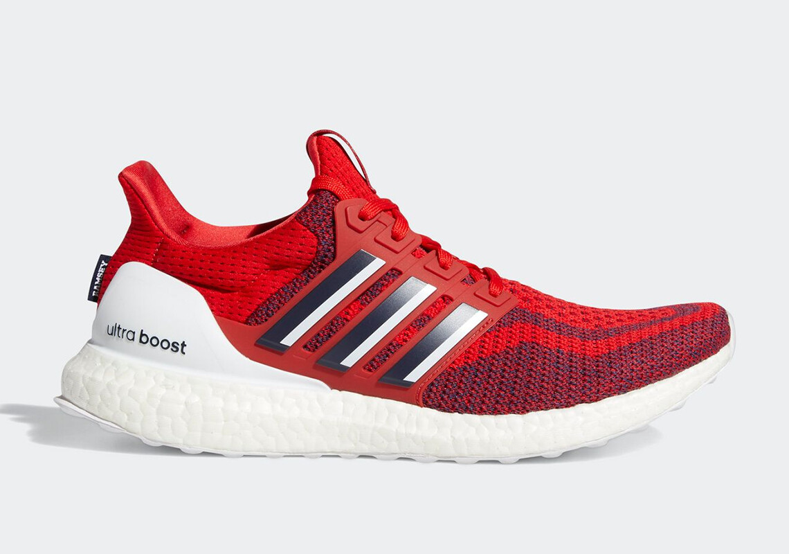 

Мужские кроссовки Adidas Ultraboost 2.0 DNA PE Jalen Ramsey Scarlet Red FZ5487 размер 9.5, Красный, adidas UltraBoost 2.0