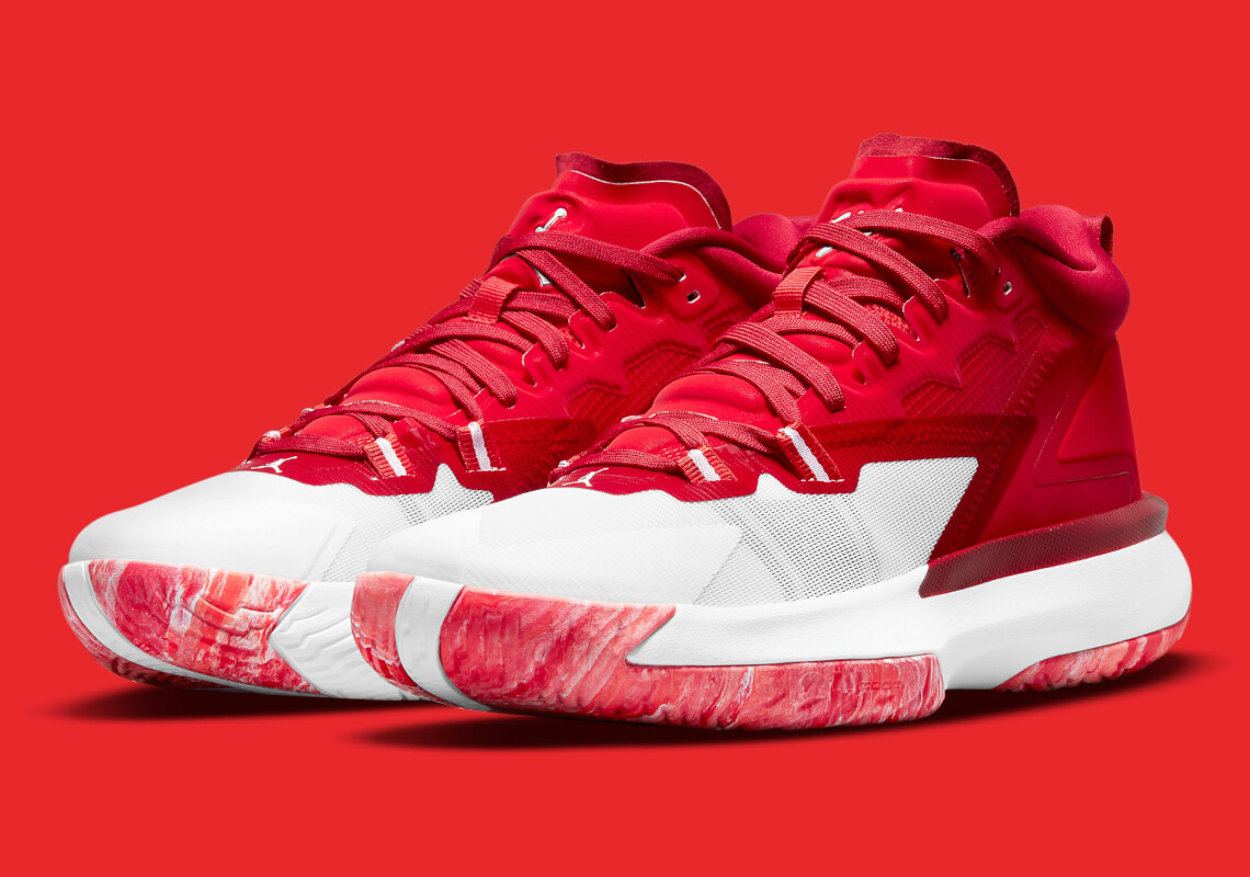 

Мужские кроссовки Nike Air Jordan Zion 1 TB University красный белый черный DC4208-601 размер 8,5, Jordan Zion