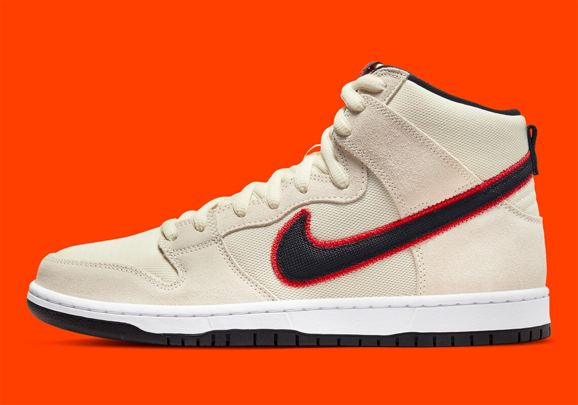 

Мужские кроссовки Nike SB Dunk High PRM «Coconut Milk and Black» DO9394-100 US6-12, Бежевый, Nike Sb Dunk High