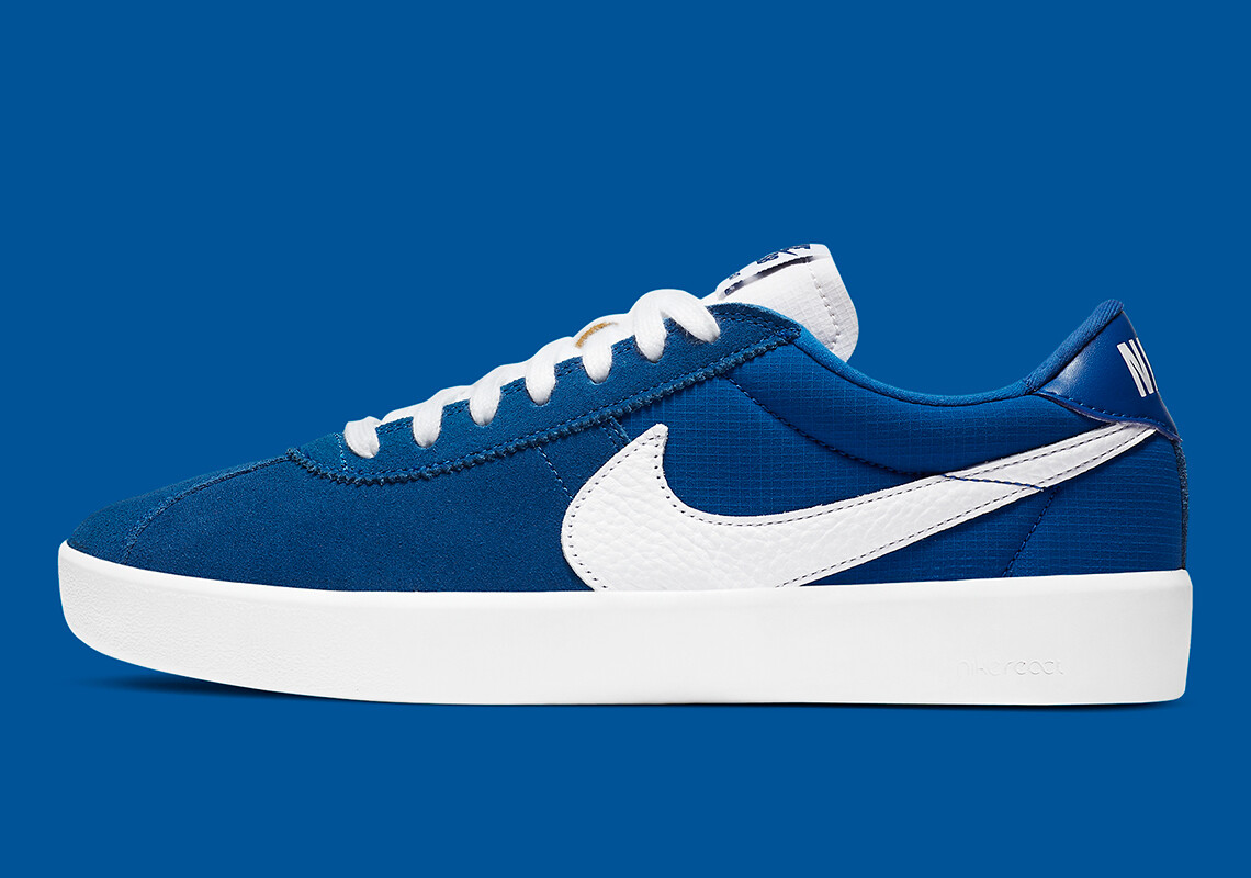 

Мужские кроссовки для скейтбординга Nike SB Bruin React Royal Blue Suede White CJ1661-404 sz 8, Синий, Nike SB Bruin