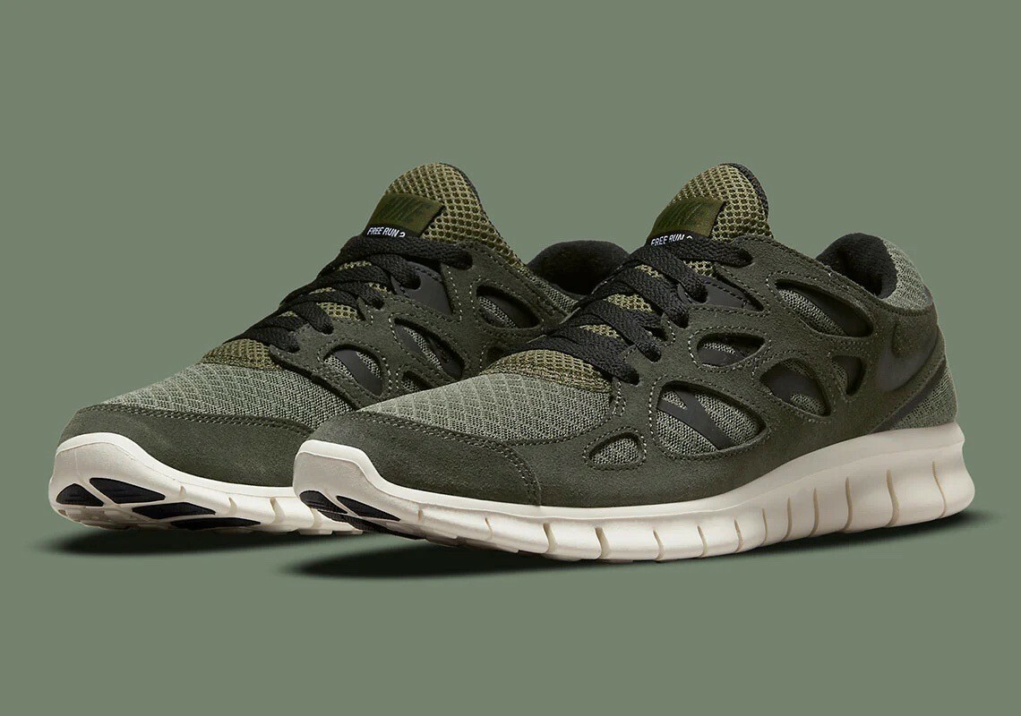 NIKE NIKE FREE RUN 2 OLIVE-SAIL 41