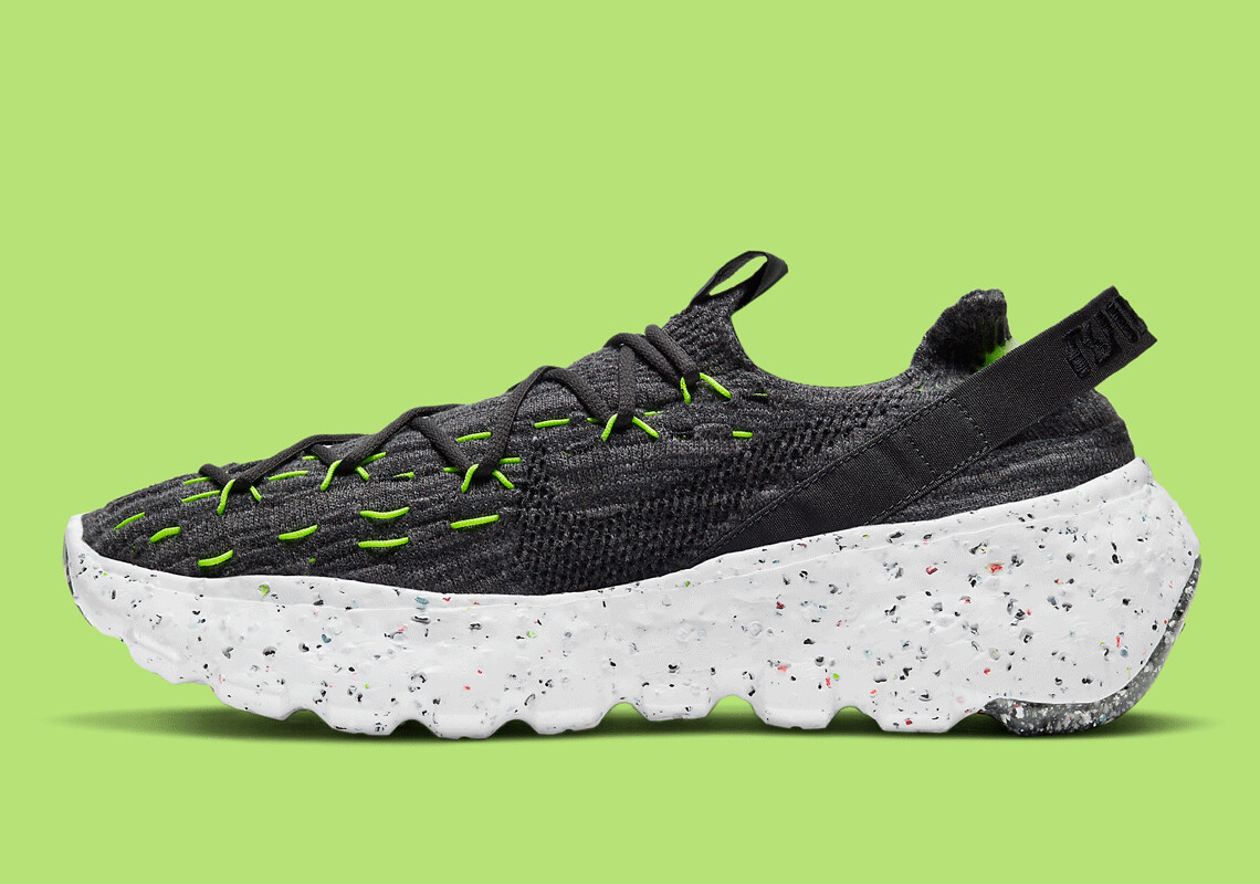 

Кроссовки Nike Space Hippie 04 Grey Volt Green White CZ6398-010 мужские размеры, Nike Space Hippie