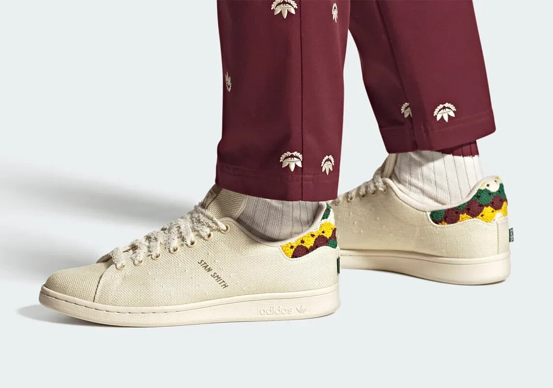 NWOB adidas Stan Smith Earth Day 420 Hemp White Shoes Ajax