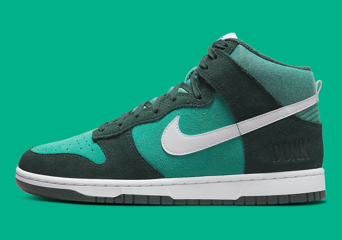 

Мужские кроссовки Nike Dunk Hi Retro SE Athletic Club Pro темно-зеленого цвета DJ6152-300 размера 12, Зеленый, Nike Dunk High