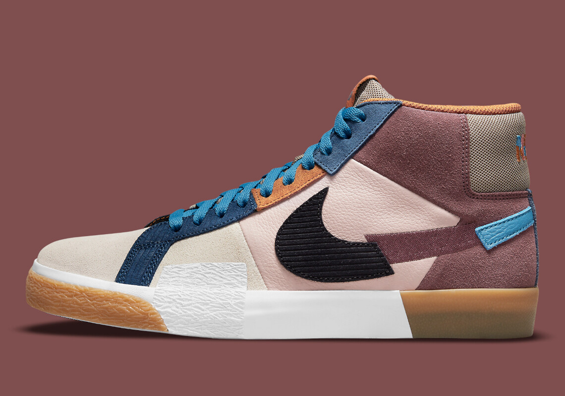 

Мужские кроссовки Nike SB Zoom Brazer MID PRM Premium DA8854-600 US6-12, Multicolor, Nike Sb Blazer Zoom