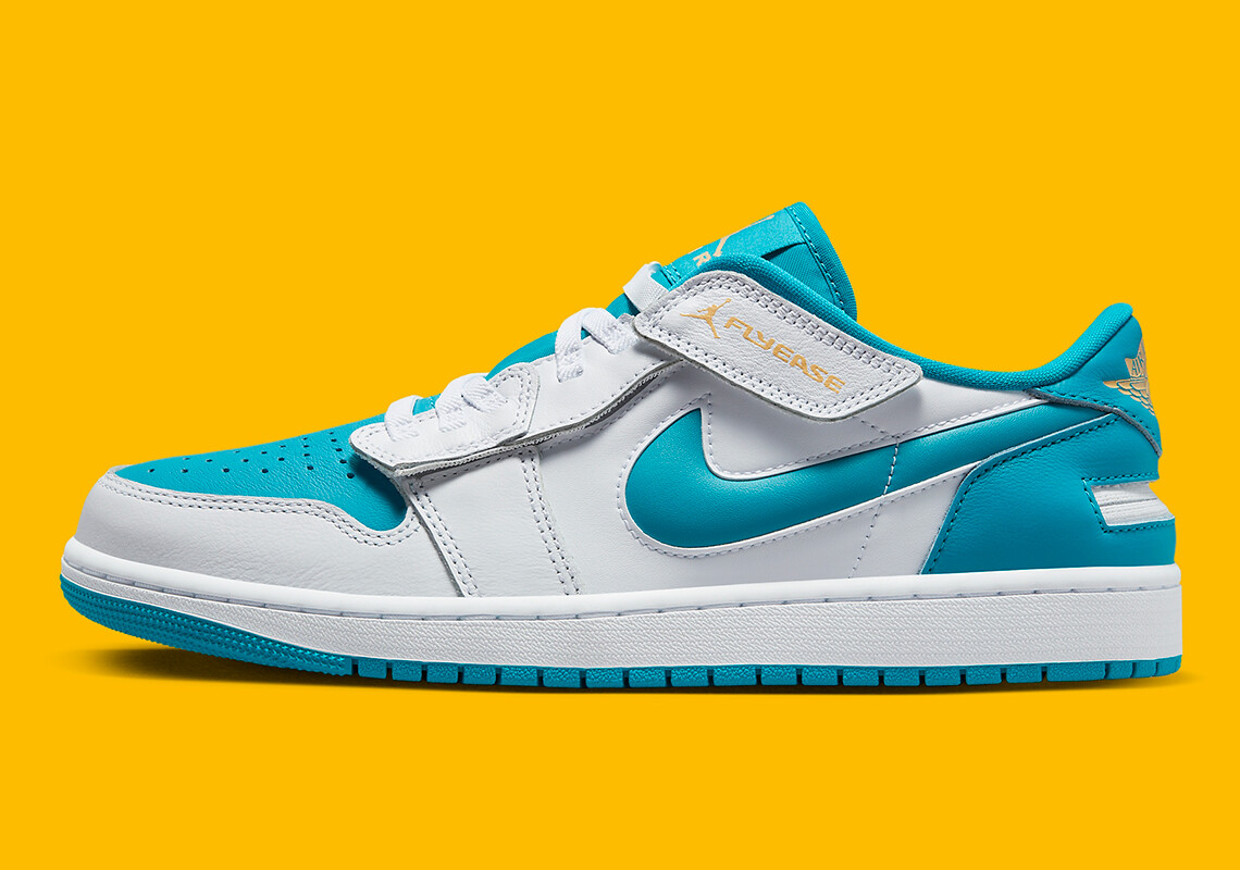 Мужские кроссовки Nike Air Jordan 1 Low Flyease White Celestial Gold Aquatone DM1206-174 sz 13