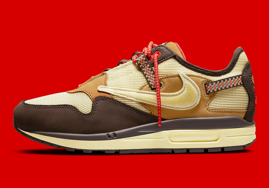 

Трэвис Скотт × Nike Air Max 1 CACT.US Brown DO9392-200 Обувь Мужская US6-12, Коричневый, Nike Air Max 1