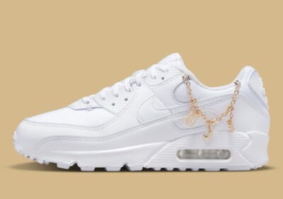 Nike Air Max 90 PRM Lucky Charms White Metallic Gold Women's Sizes DH0569-100