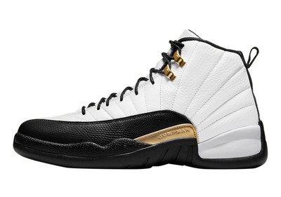 

Мужские кроссовки Jordan 12 Retro Royalty белые/золото-черный металлик (CT8013 170), White/metallic gold-black