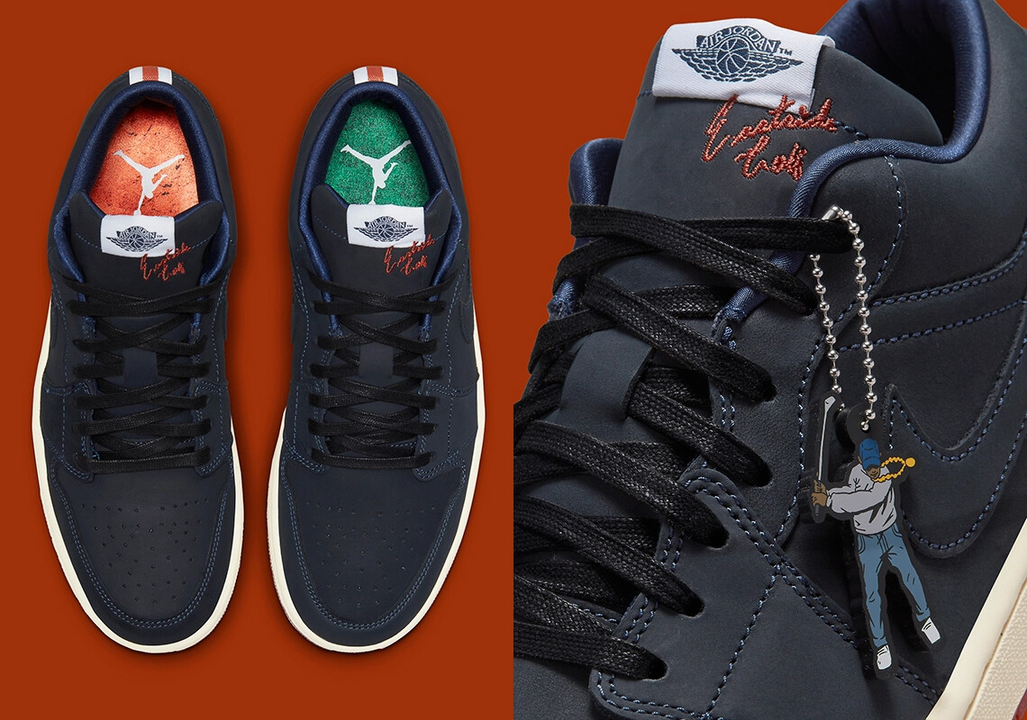 

Eastside Golf × Nike Air Jordan 1 Low Out the Mud DV1759-448 Обувь мужская US6-12, Синий, Nike Air